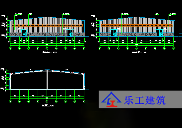 微山焦化厂门式钢结构设计细节图