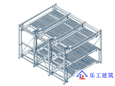 三层带底坑(轴测图)