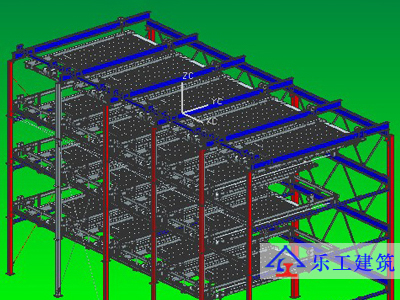 五层升降横移（轴测图）