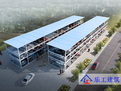 室外三层升降横移式停车设备