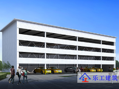 室外四层升降横移式停车设备